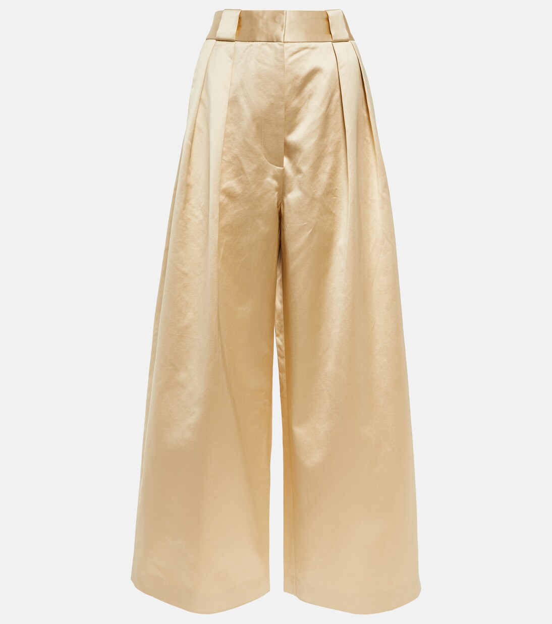 Rico high-rise wide-leg cotton-blend pants | Khaite