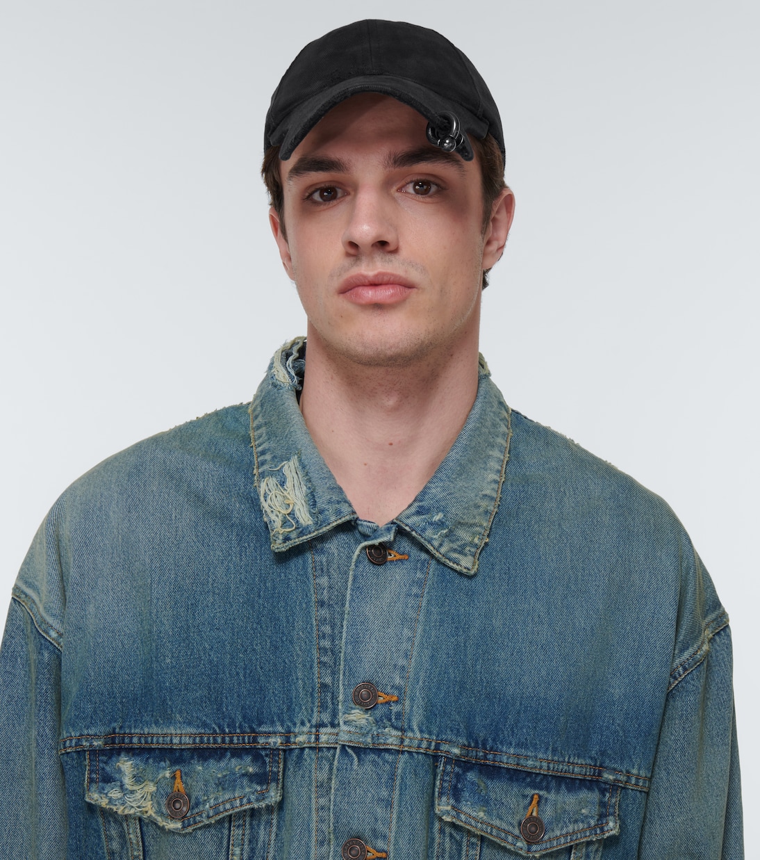 Gorra de algodón con efecto desgastado | Balenciaga