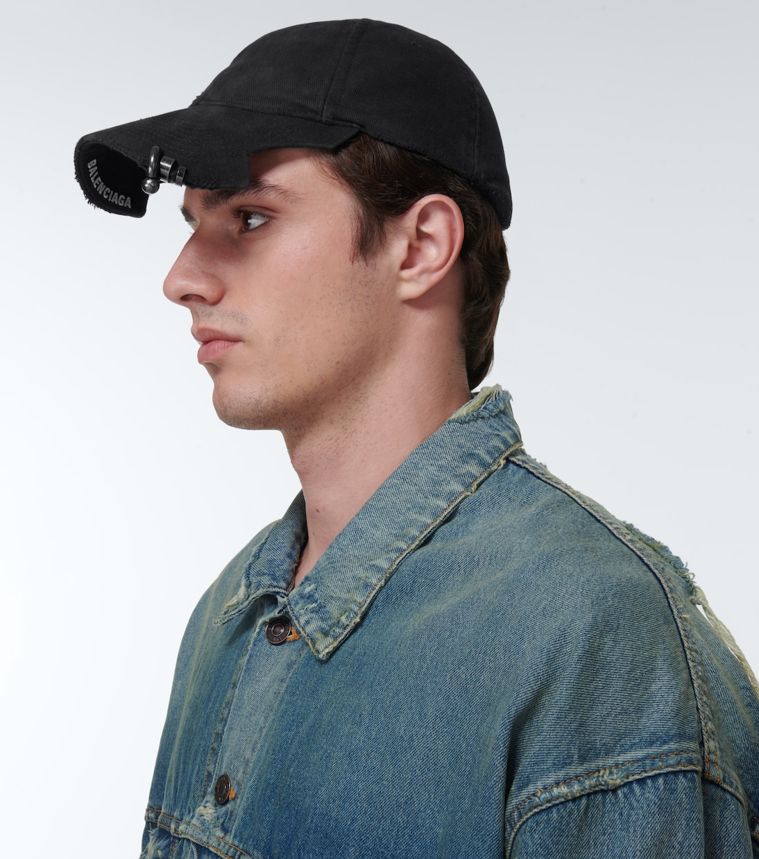 Gorra de algodón con efecto desgastado | Balenciaga