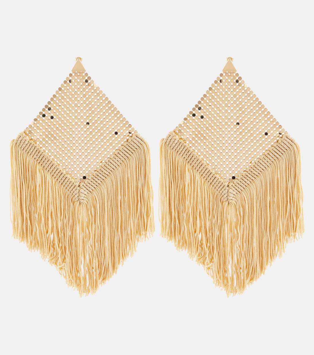 Fringed chainmail earrings | Rabanne
