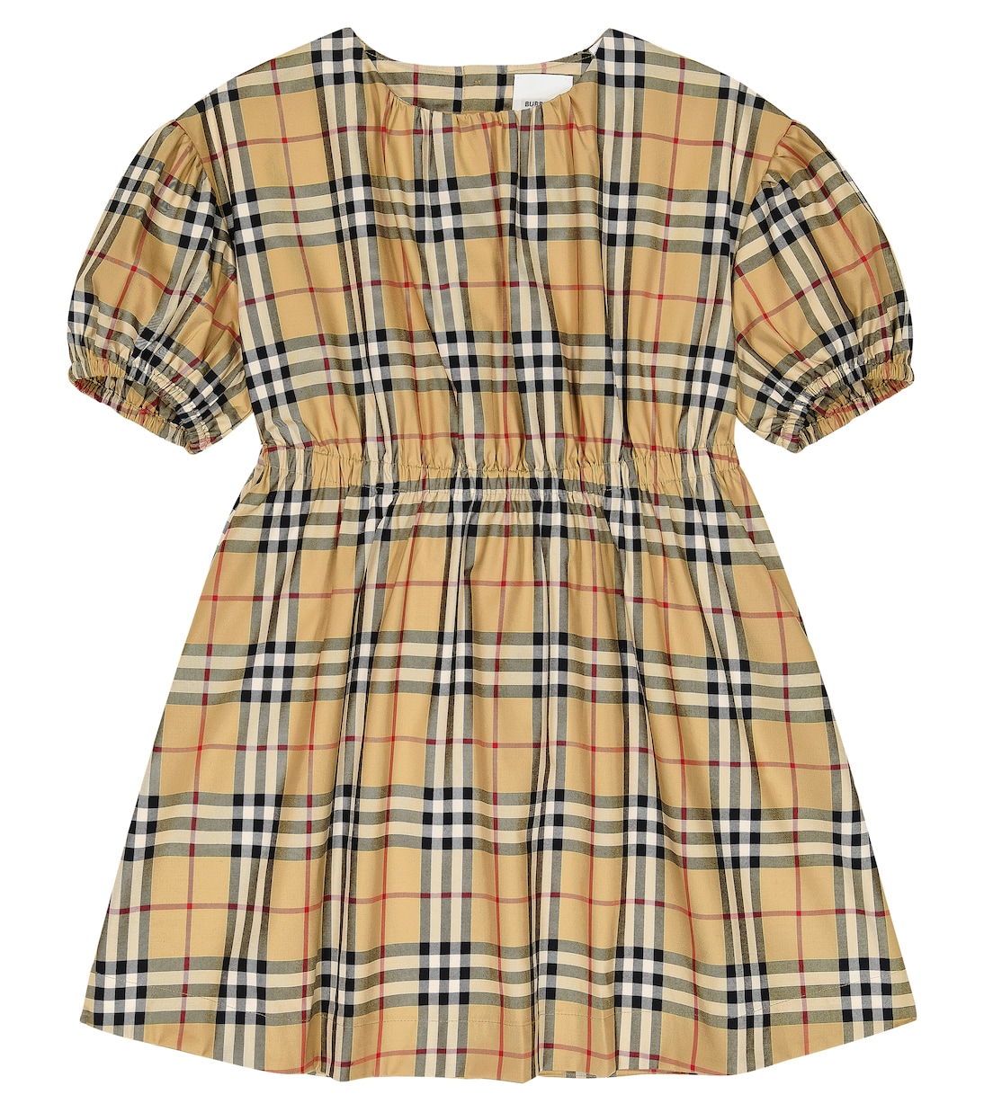 Abito in misto cotone a quadri | Burberry Kids