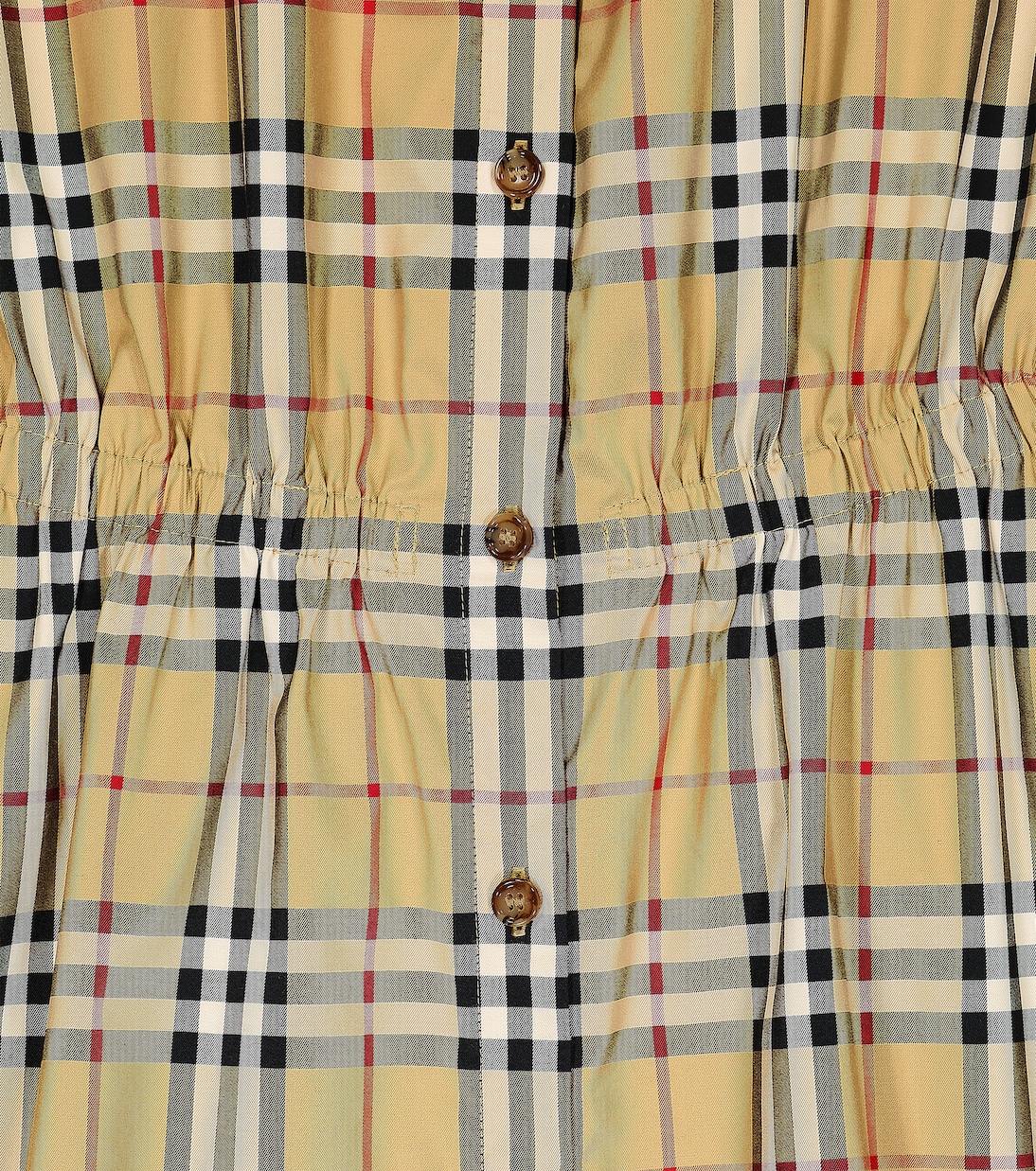 Abito in misto cotone a quadri | Burberry Kids