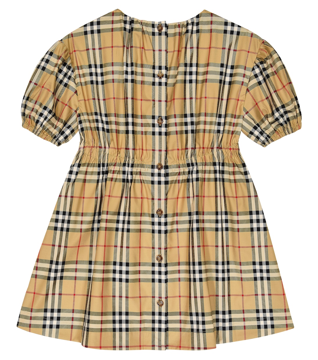 Abito in misto cotone a quadri | Burberry Kids