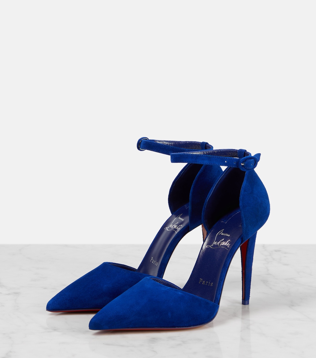 Pumps Astrida Bride 100 in suede | Christian Louboutin