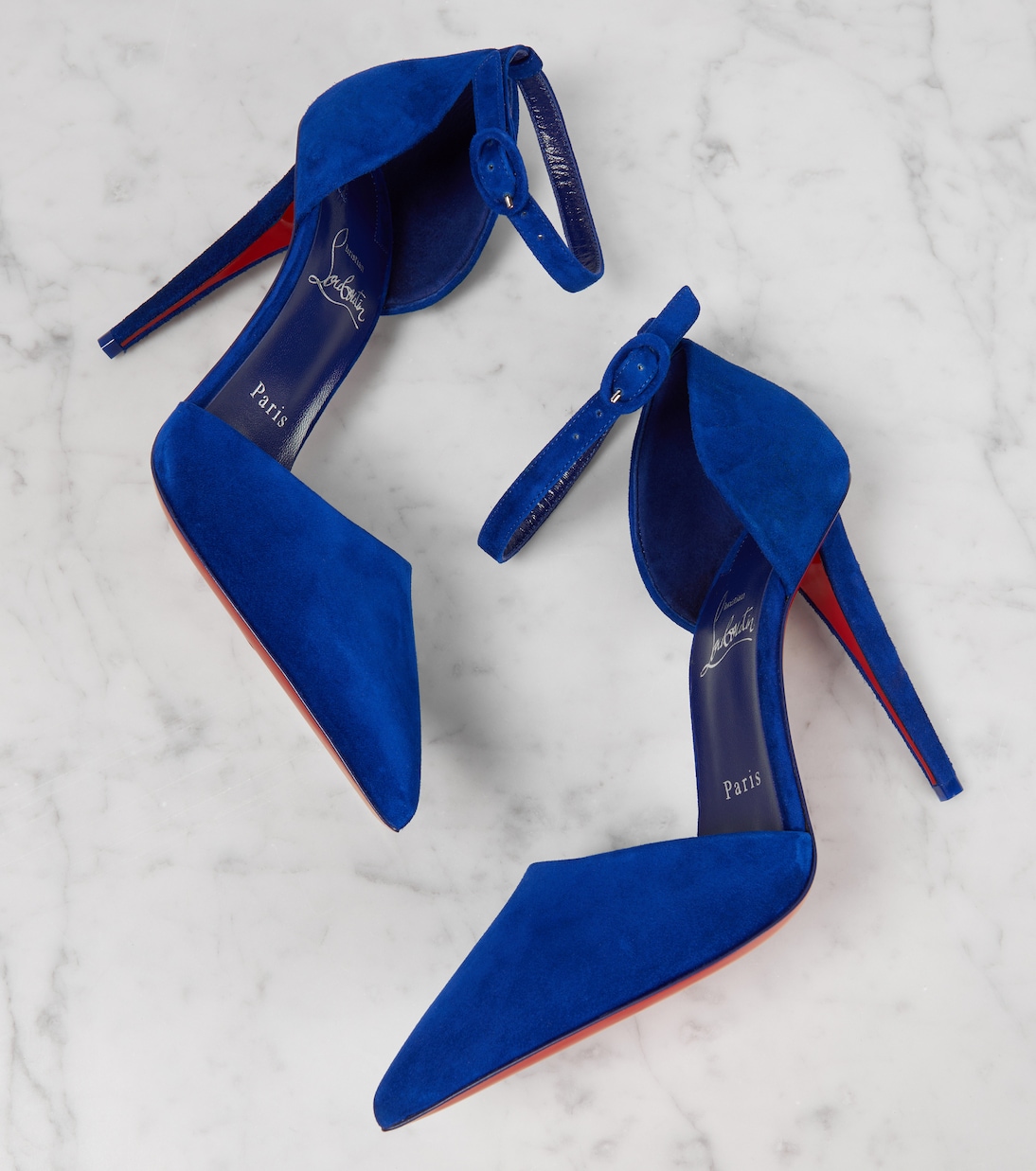 Pumps Astrida Bride 100 in suede | Christian Louboutin