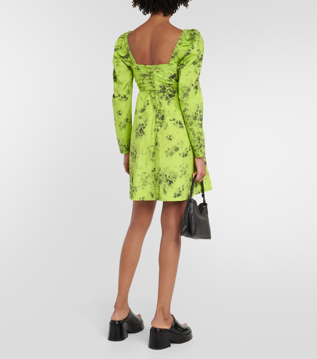 Bedrucktes Minikleid aus Baumwolle | Ganni