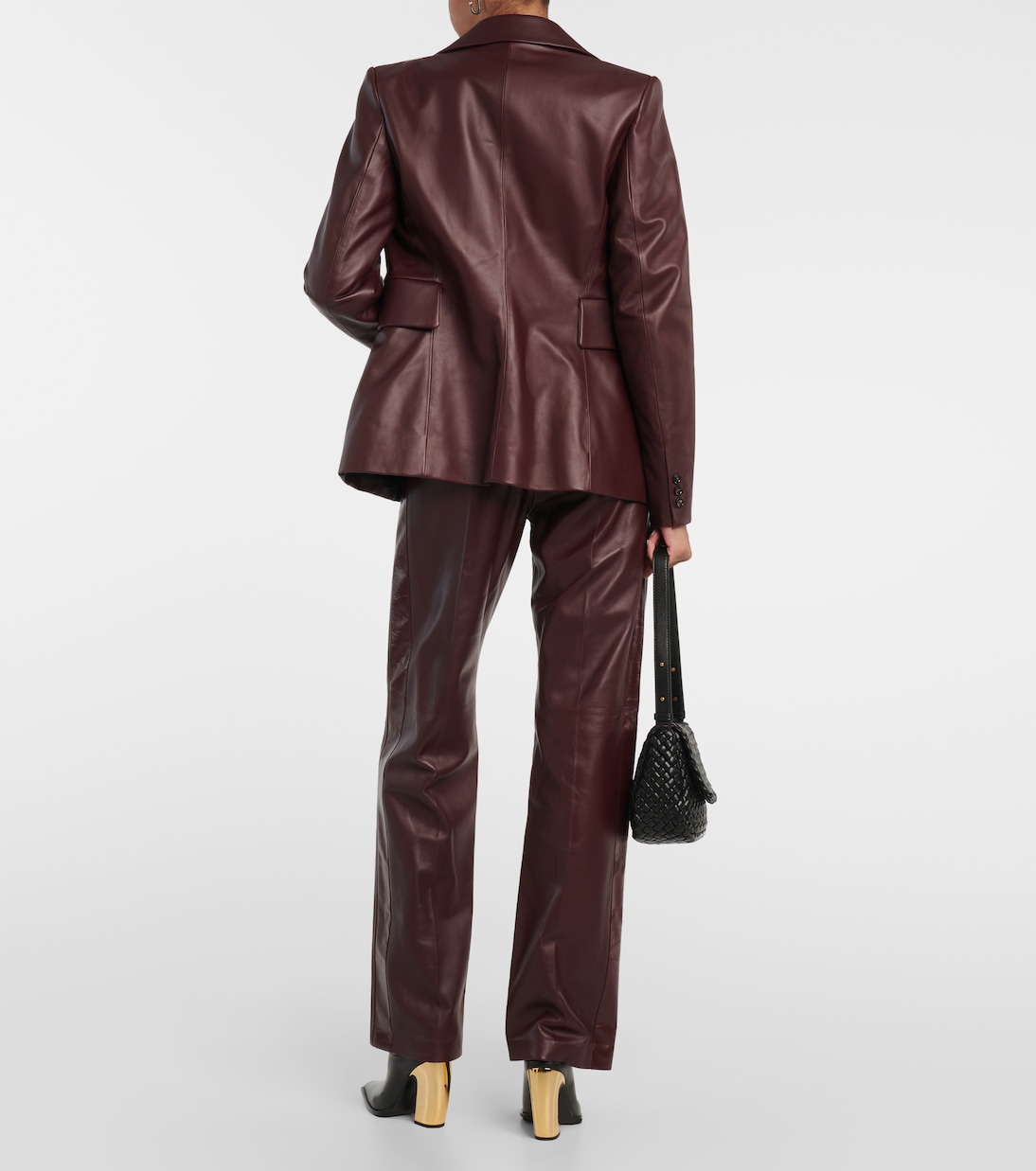 Chaqueta de Cuero Elegante Bottega Veneta para Jóvenes Modernos
