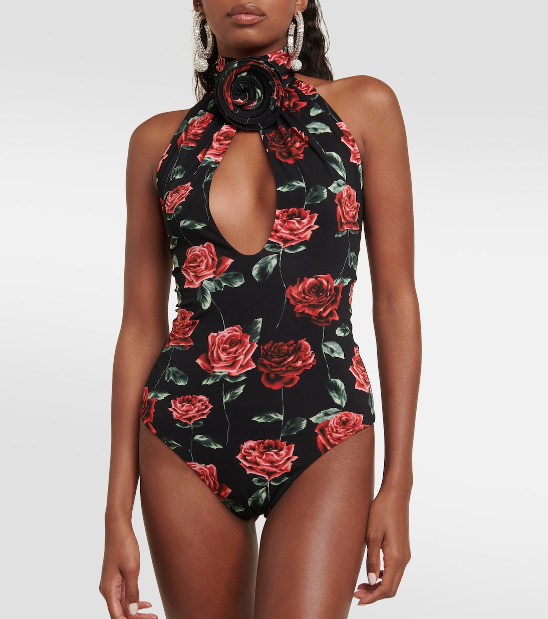 Floral cutout jersey bodysuit | Magda Butrym