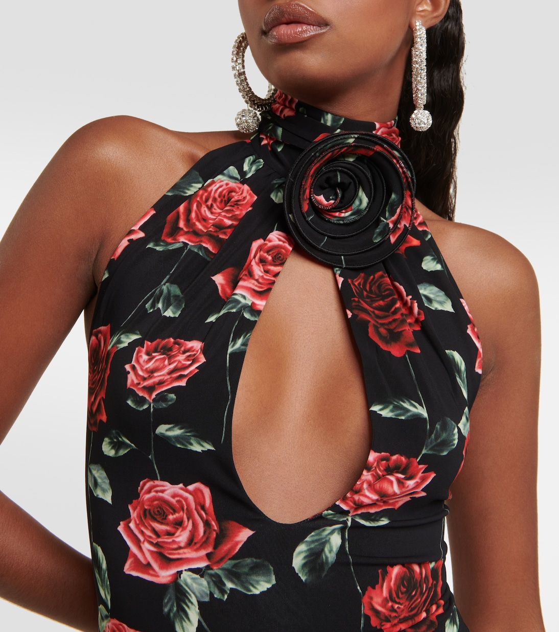 Floral cutout jersey bodysuit | Magda Butrym