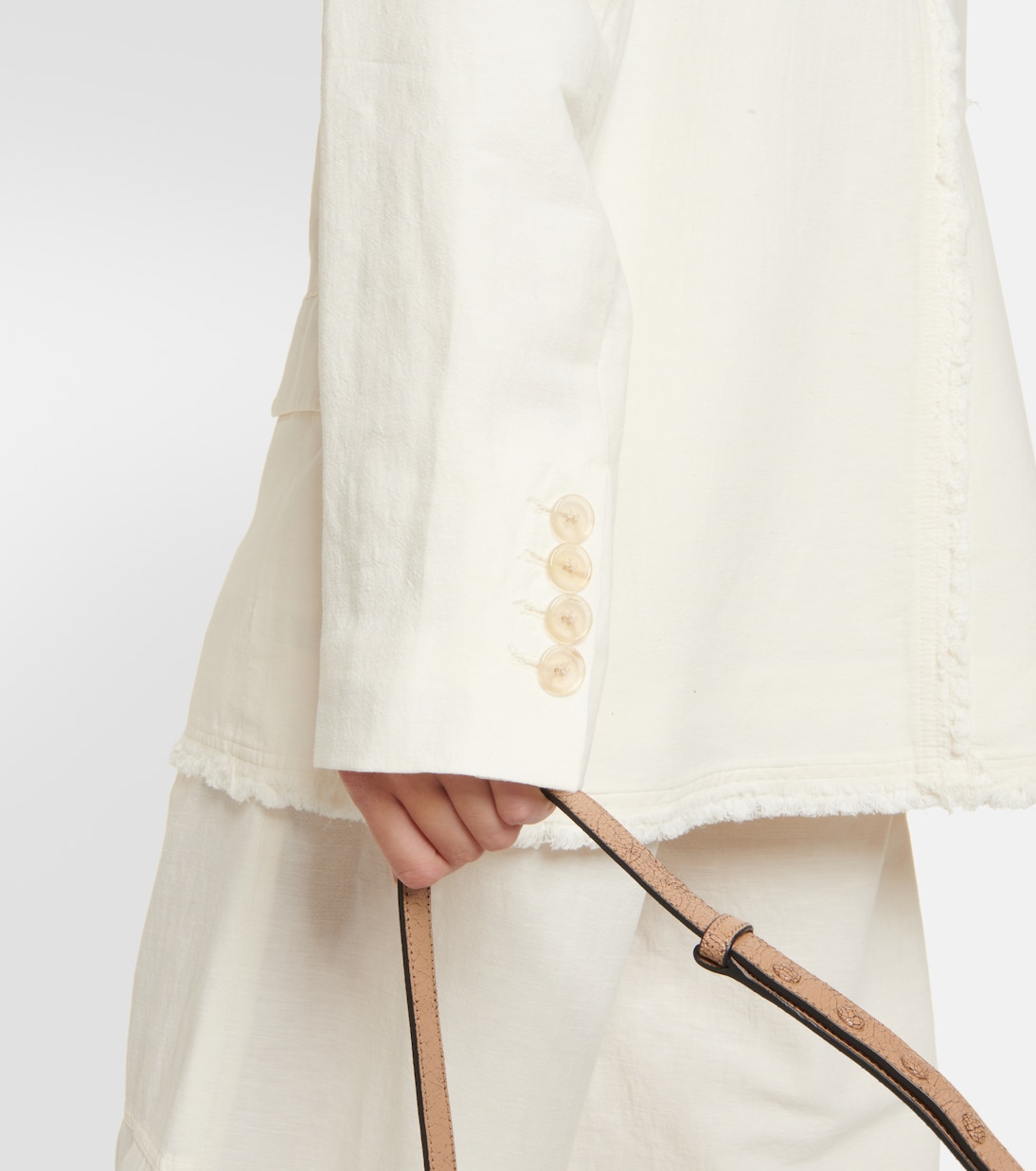Blazer de algodón y lino | Acne Studios