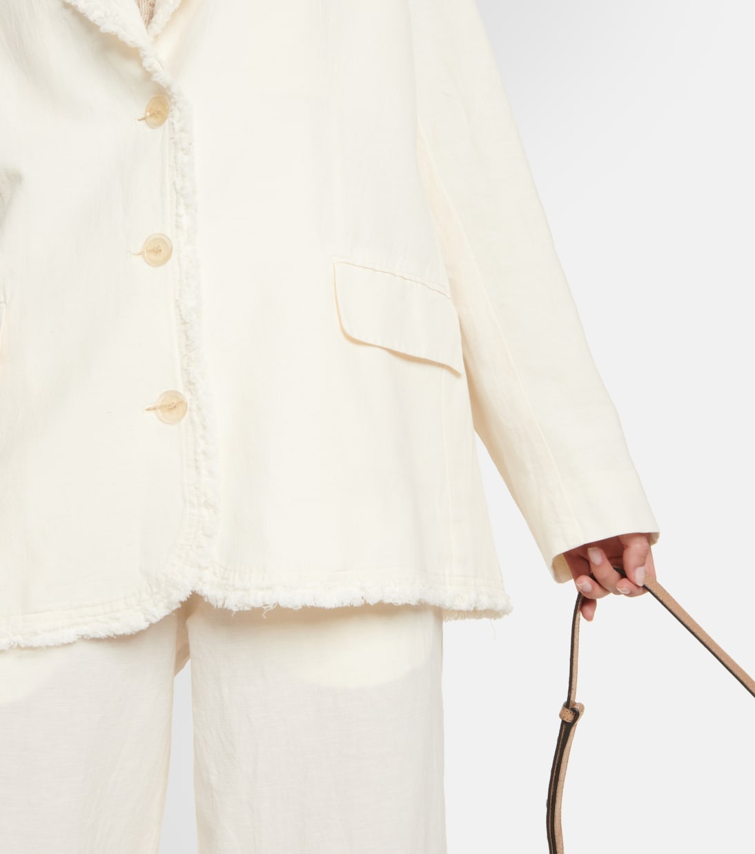 Blazer de algodón y lino | Acne Studios