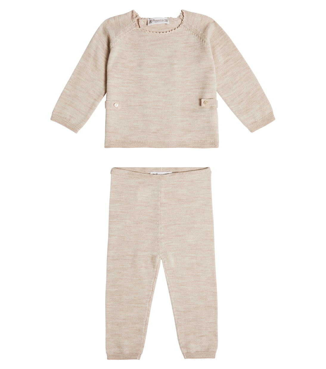Baby wool sweater and pants set | Bonpoint
