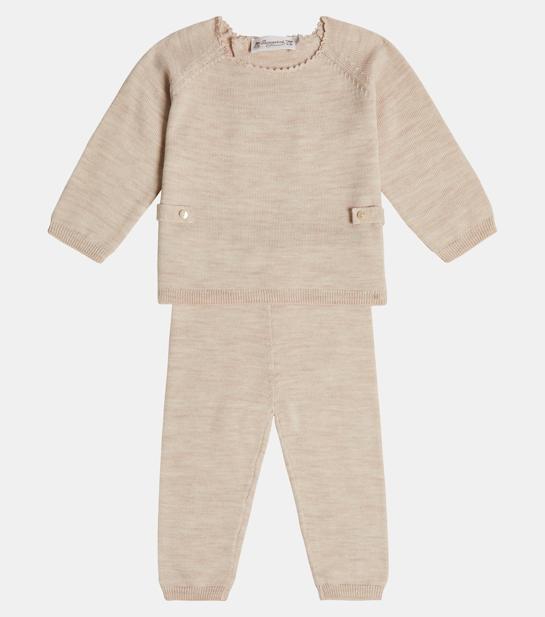Baby wool sweater and pants set | Bonpoint
