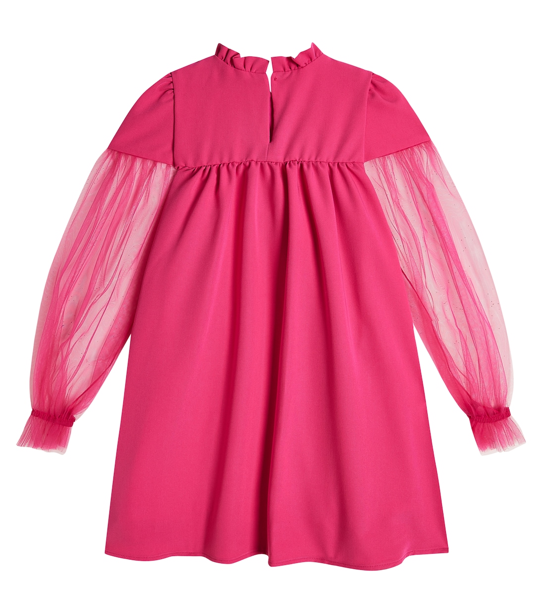 Abito rifinito con tulle | Monnalisa