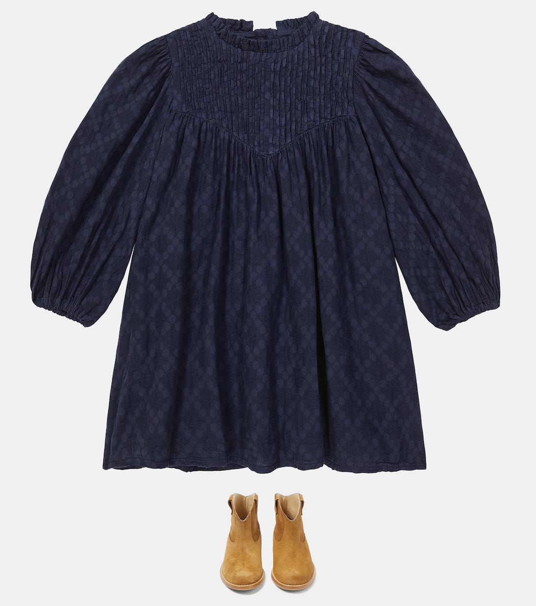 Abito Tulsa in misto cotone a pieghe | Morley