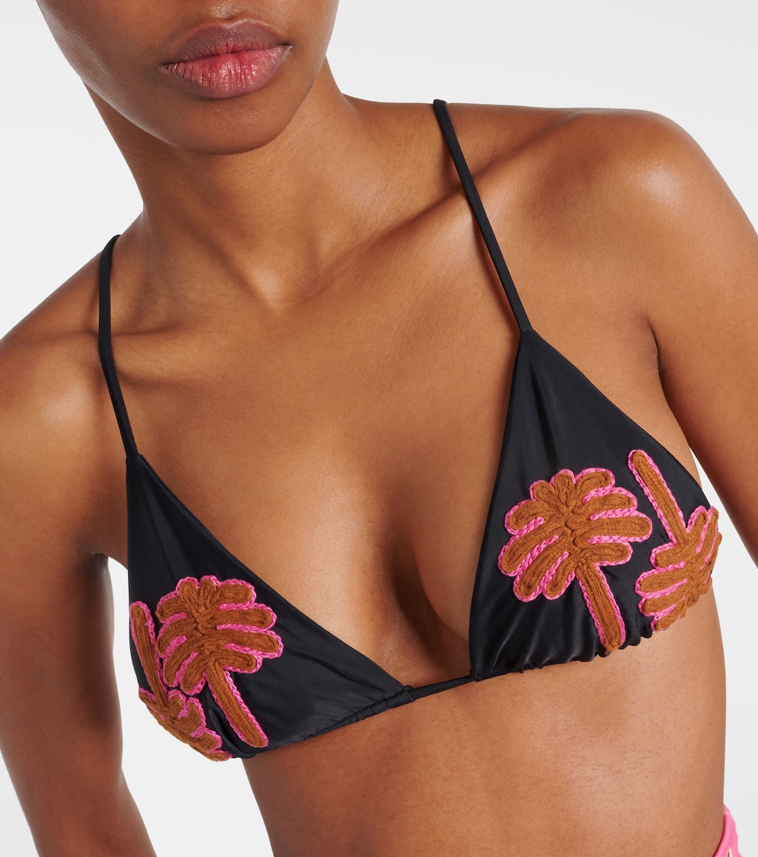 Embroidered bikini top | Johanna Ortiz