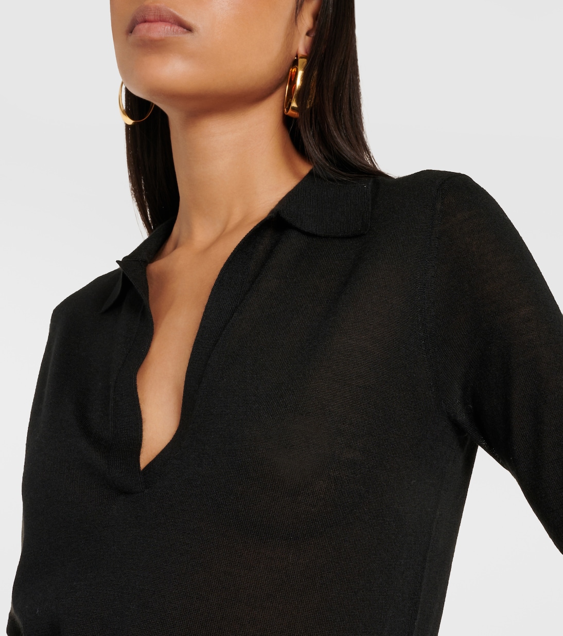 Jersey de punto premium de cachemira y seda por Gabriela Hearst