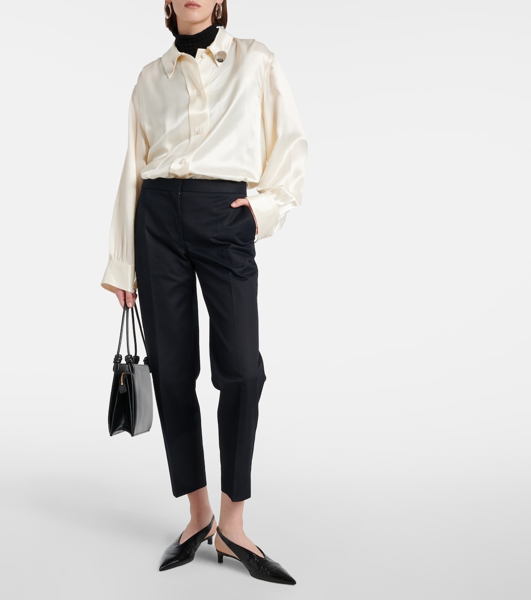 Pantaloni slim in cotone | Jil Sander