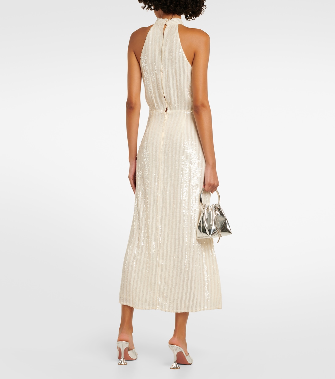 Bridal Vivienne sequined midi dress | Rixo