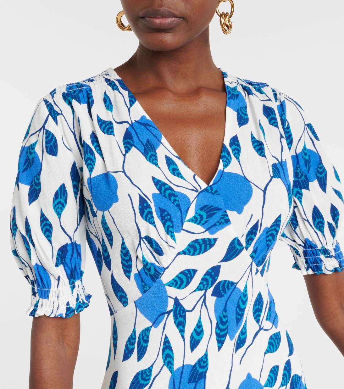 Jemma printed crêpe midi dress | Diane von Furstenberg