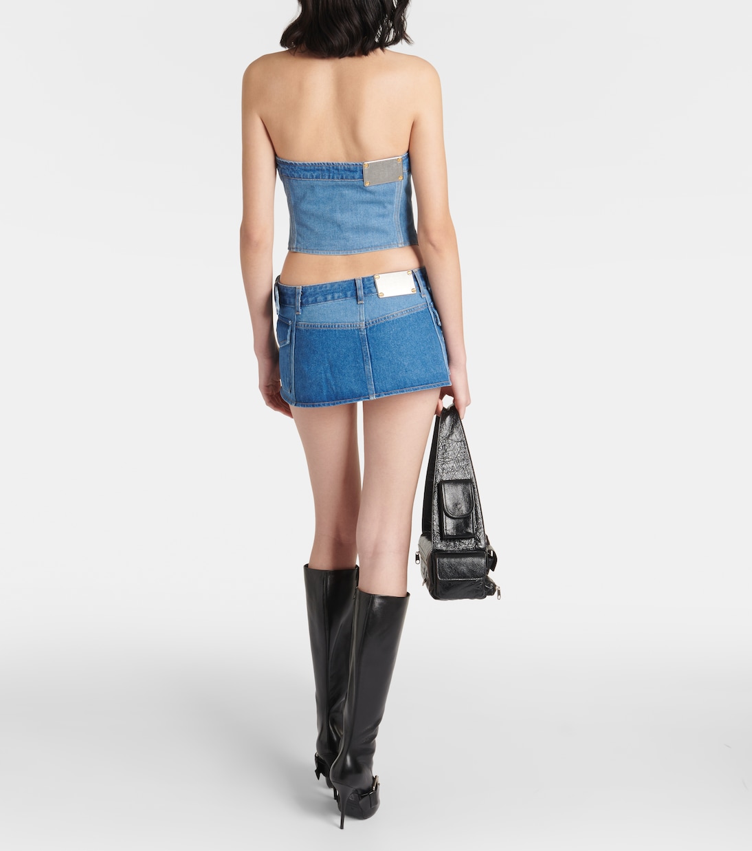 Minifalda Toolbelt de denim | Dion Lee