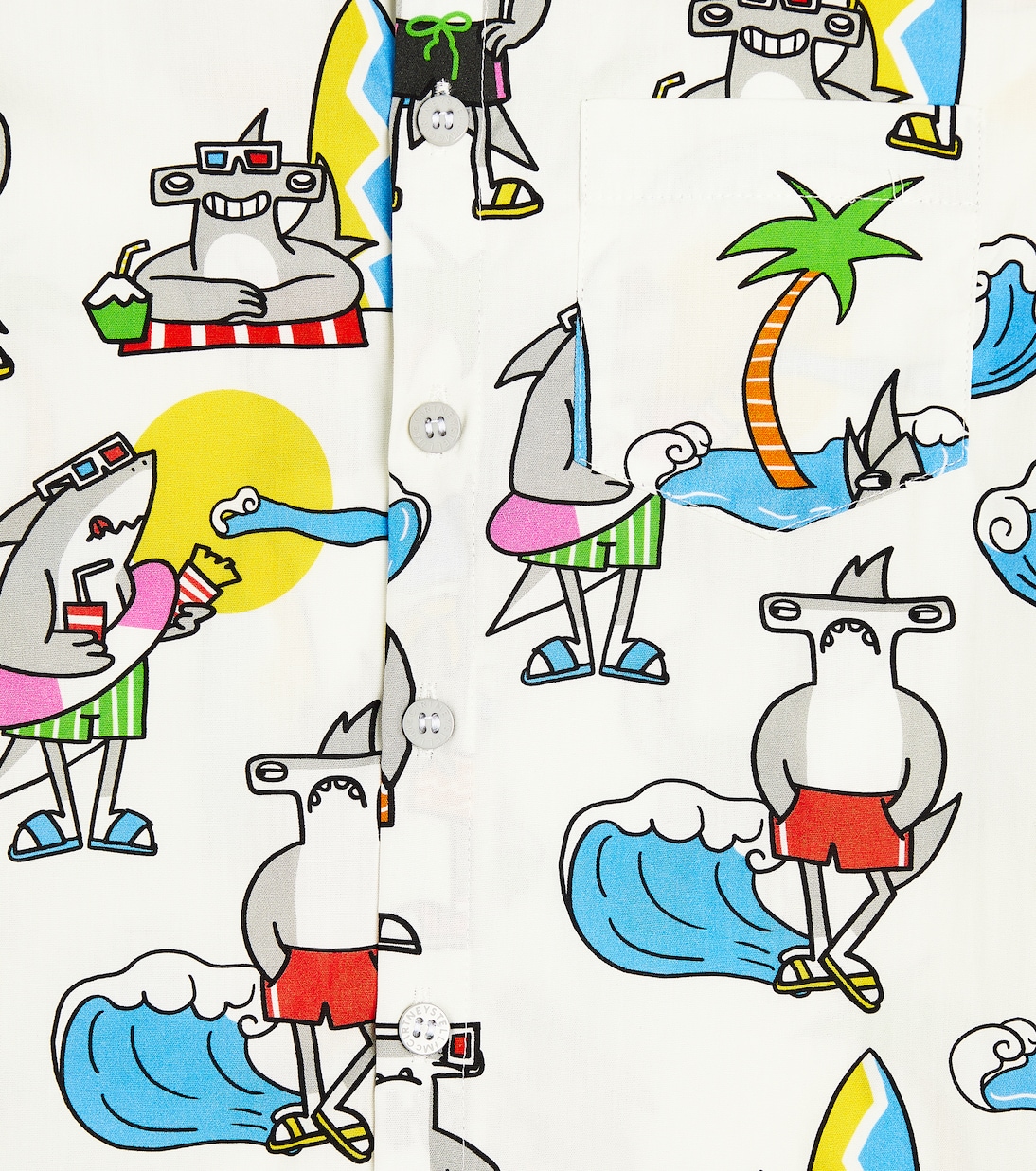 Camiseta de popelín de algodón estampada | Stella McCartney Kids