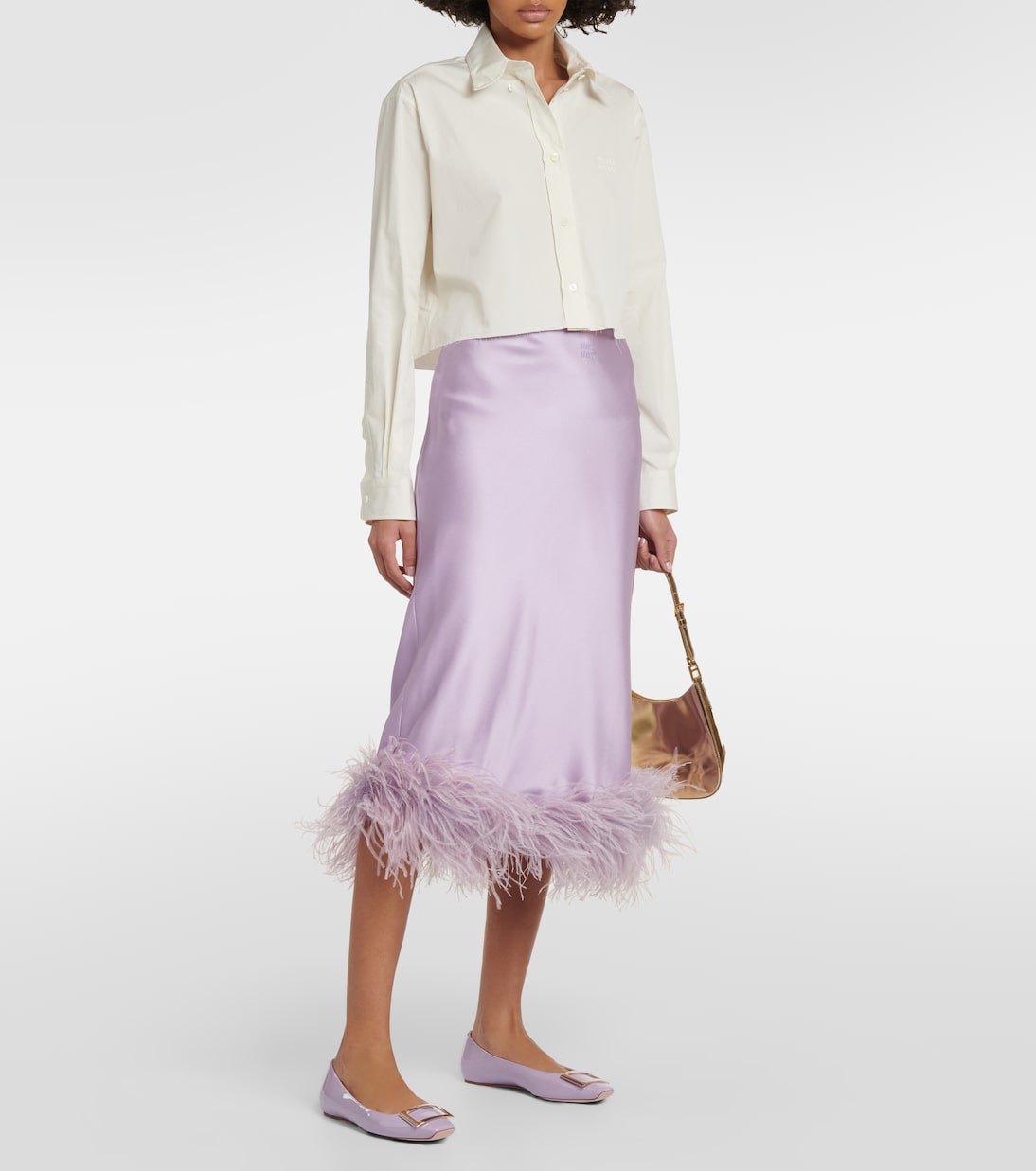 Ballerinas Quadrata Trompette aus Lackleder | Roger Vivier