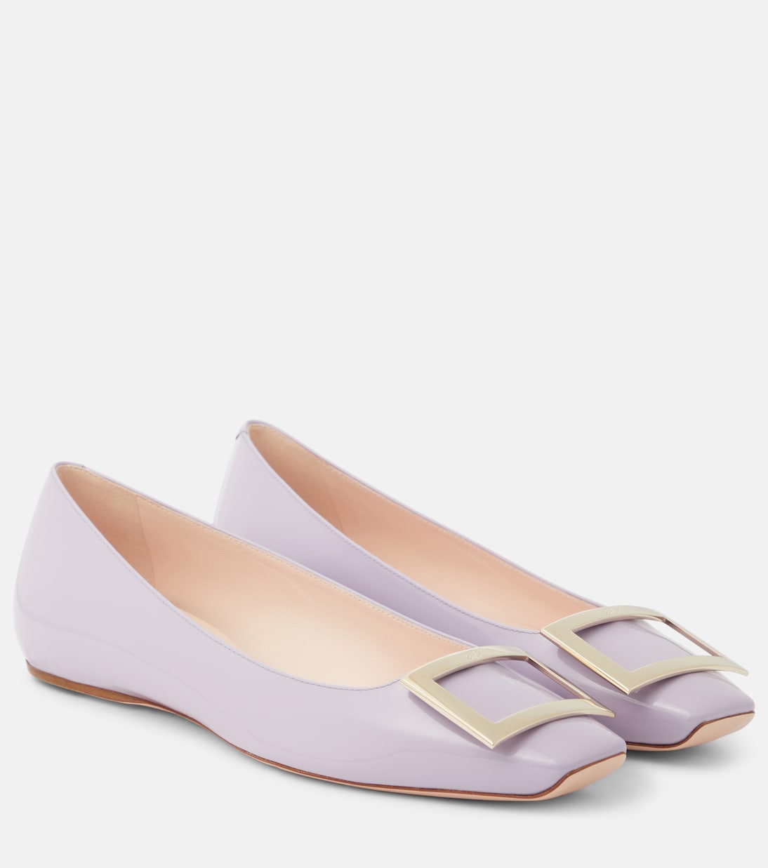 Ballerinas Quadrata Trompette aus Lackleder | Roger Vivier