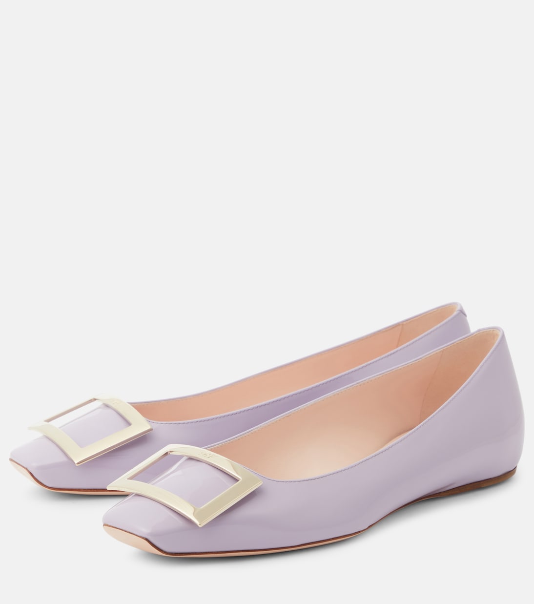 Ballerinas Quadrata Trompette aus Lackleder | Roger Vivier