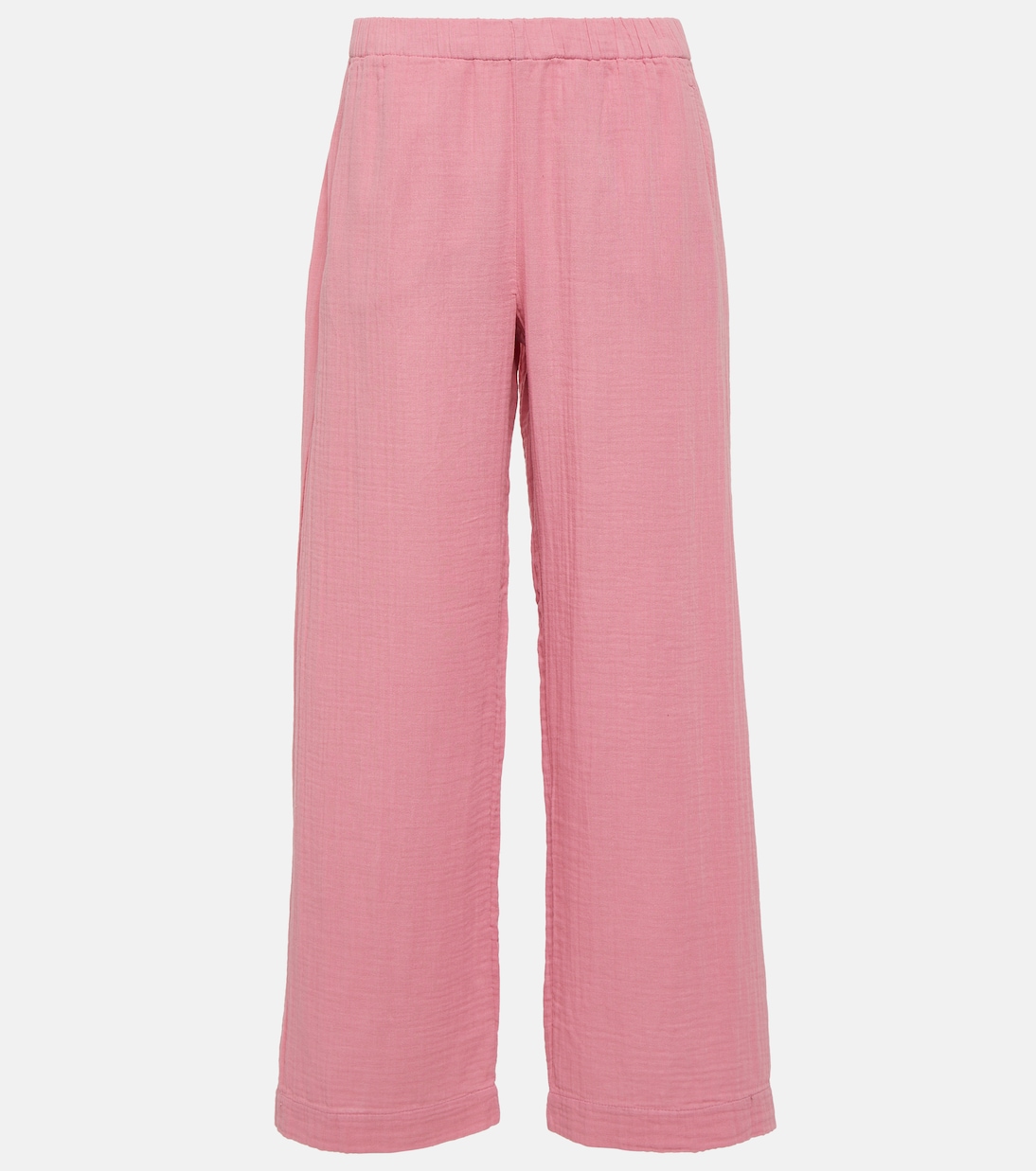 Jerry cotton gauze wide-leg pants | Velvet
