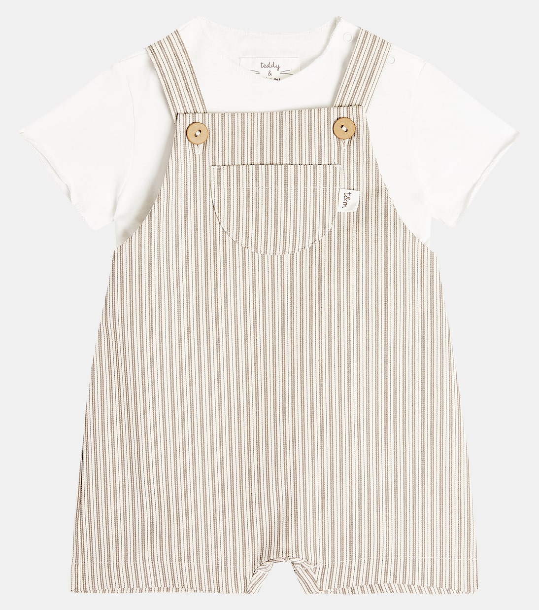 Baby T-shirt and romper set  | Il Gufo