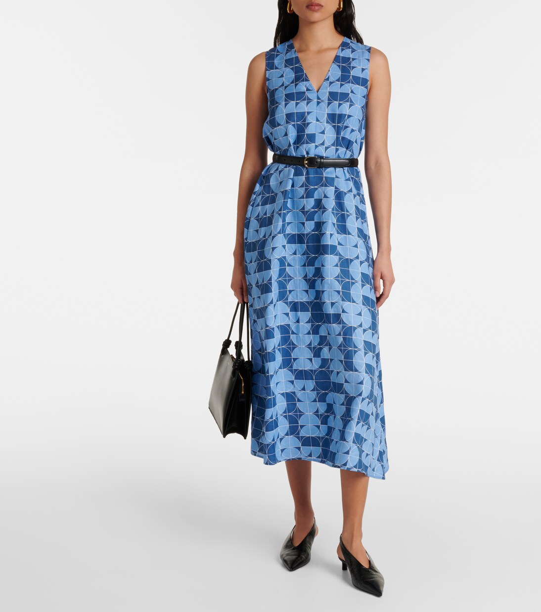 Urlo printed linen midi dress | Max Mara