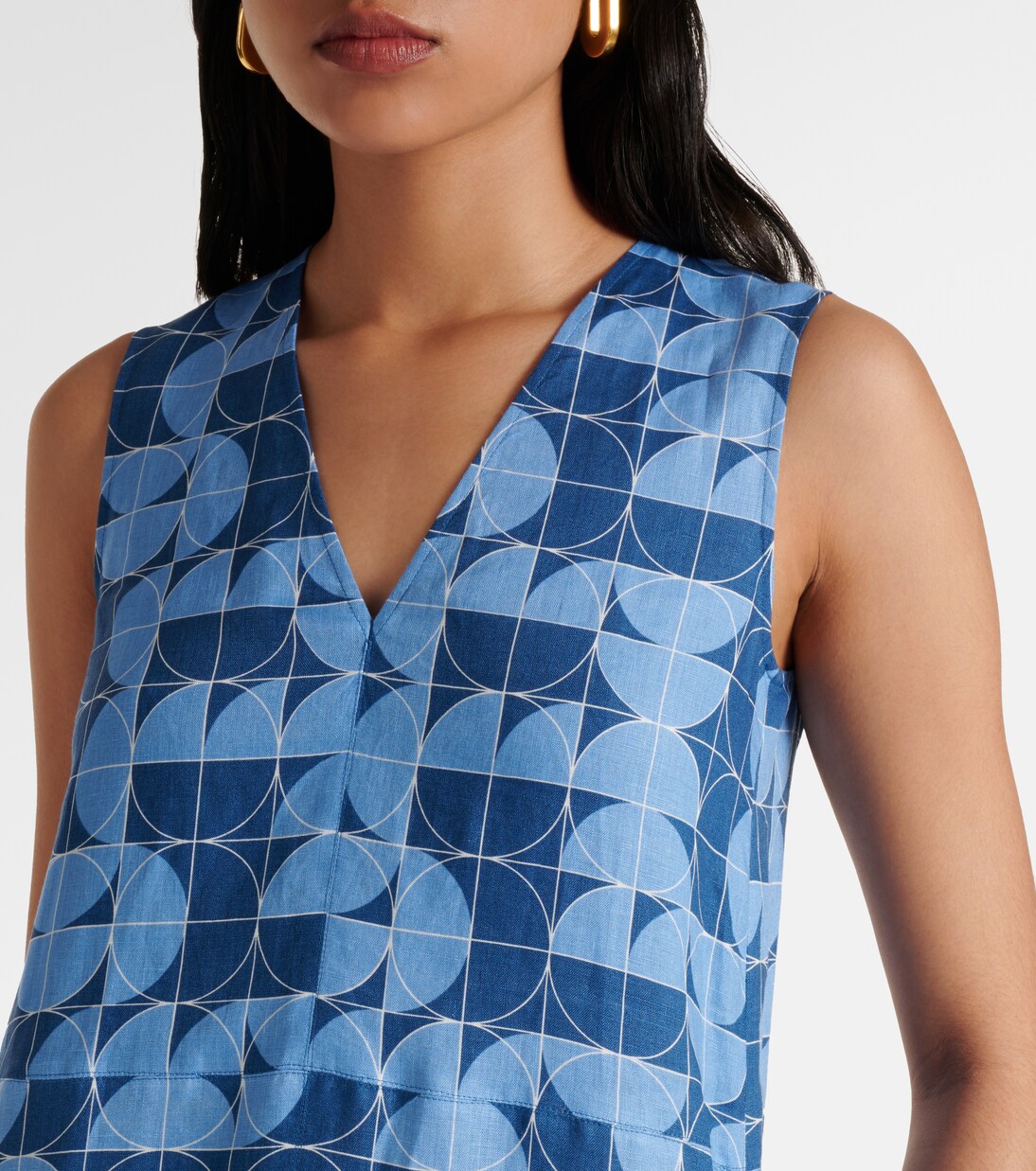 Urlo printed linen midi dress | Max Mara