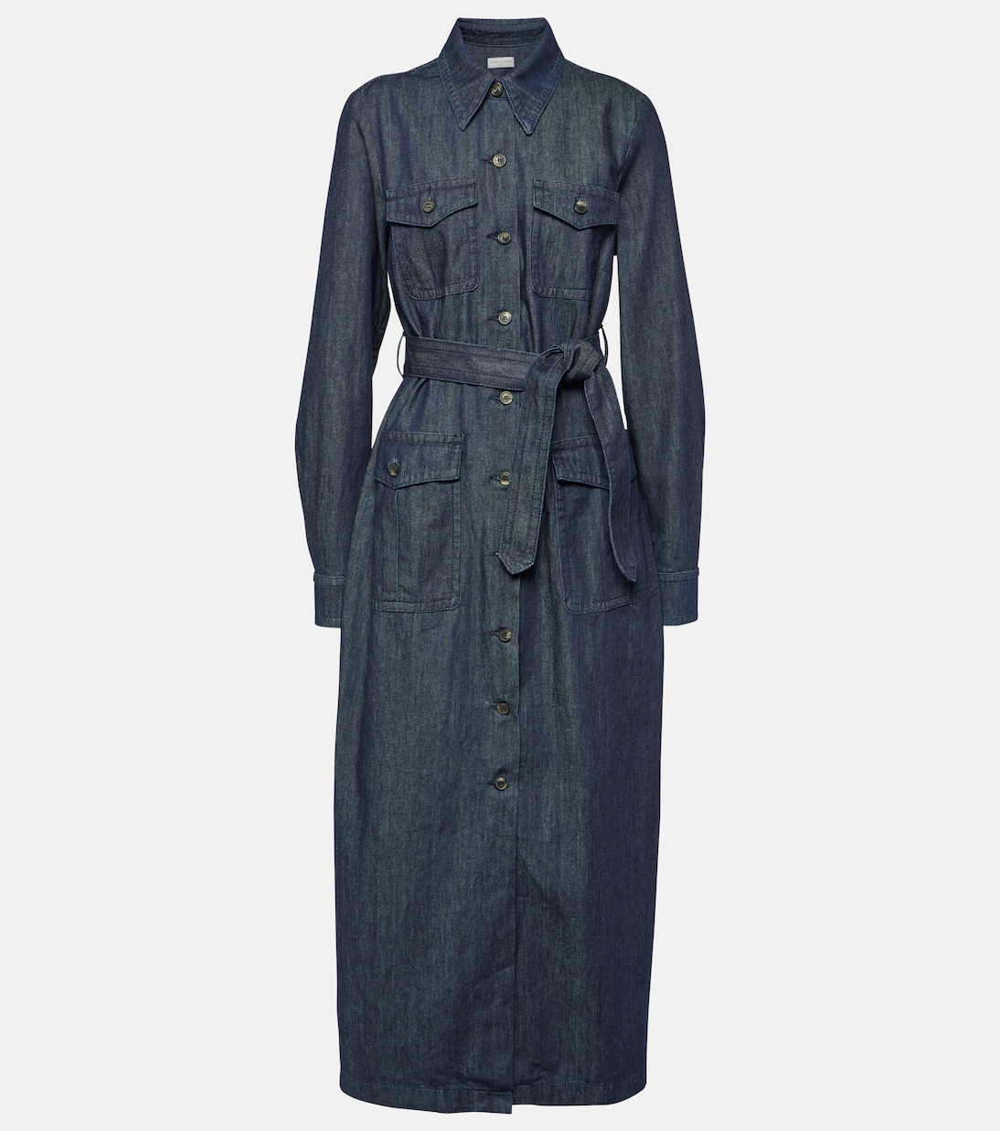 Robe chemise en jean | Dries Van Noten