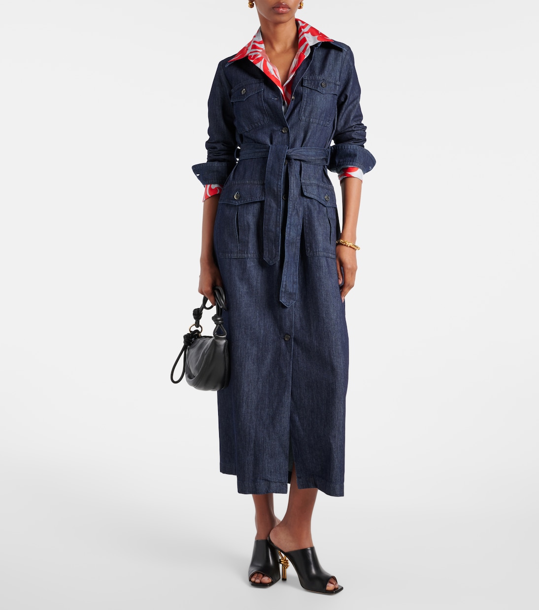 Robe chemise en jean | Dries Van Noten