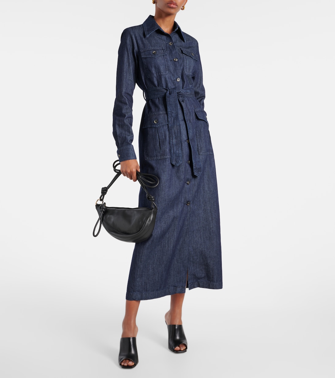 Robe chemise en jean | Dries Van Noten