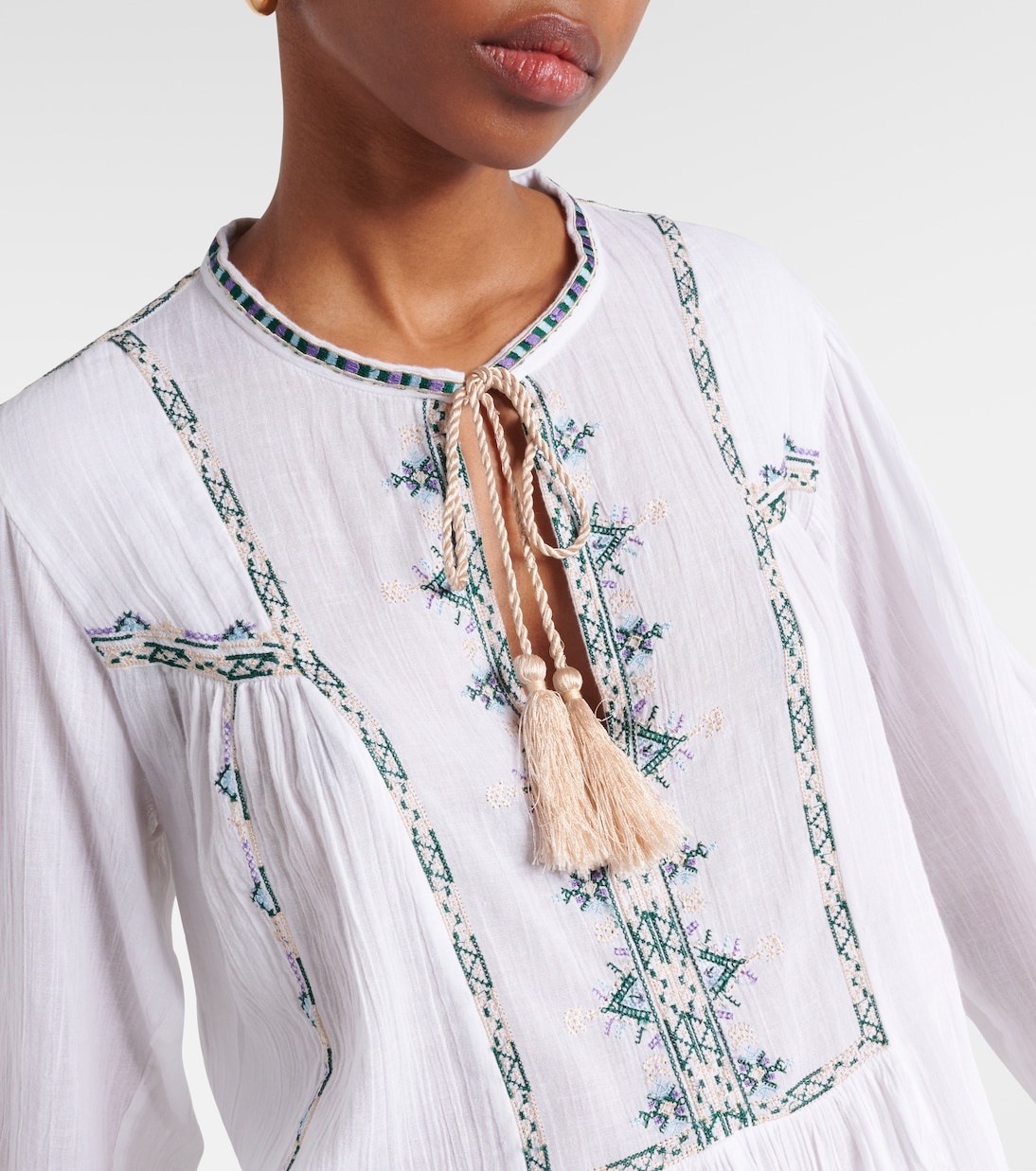 Bestickte Bluse Silekiage aus Baumwolle | Marant Etoile