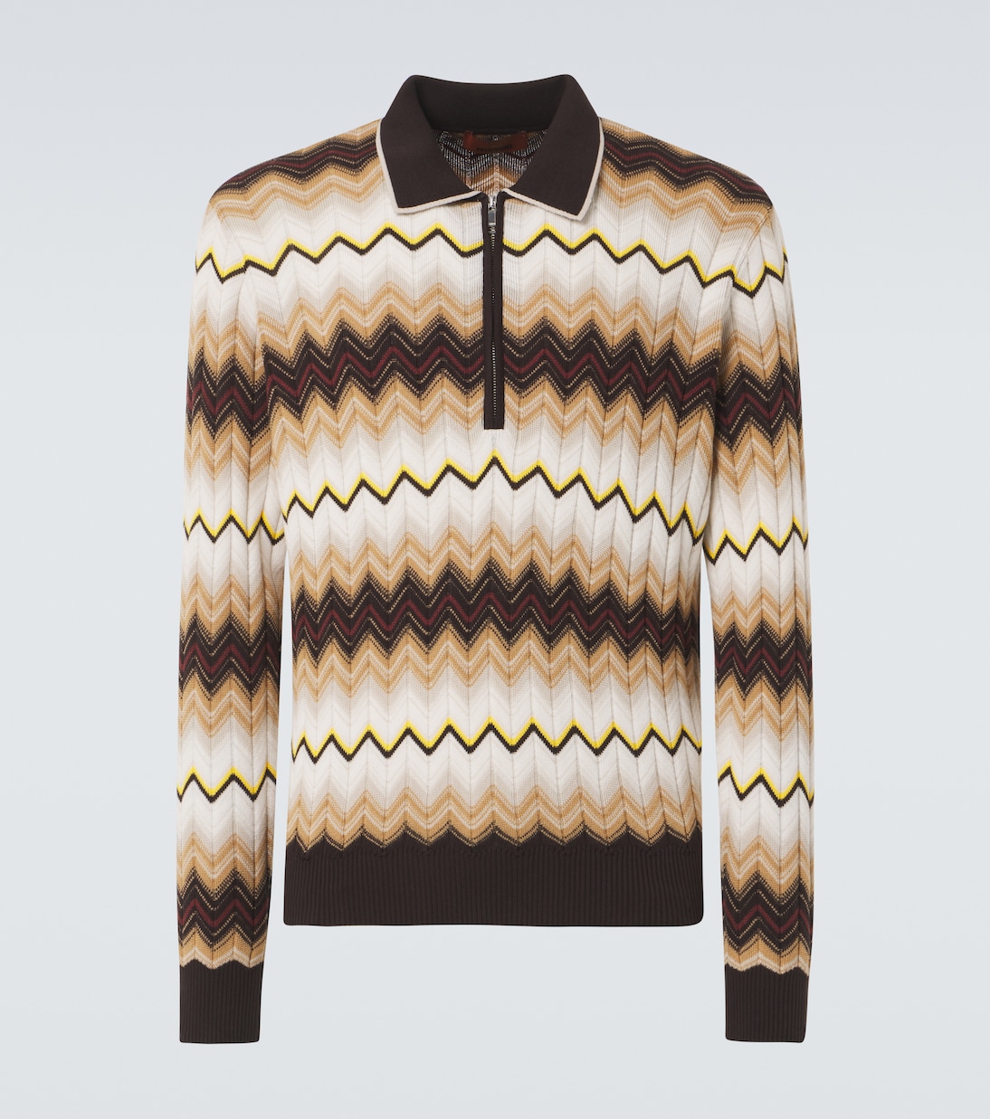 Jersey con cremallera de algodón y lana | Missoni