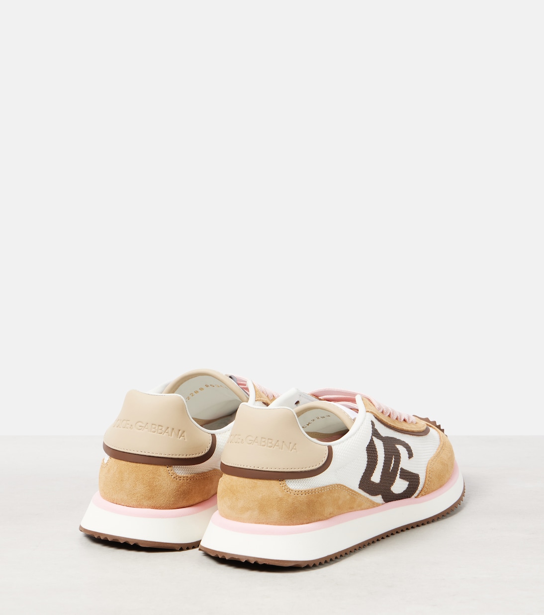 DG Cushion suede-trimmed sneakers  | Dolce&Gabbana