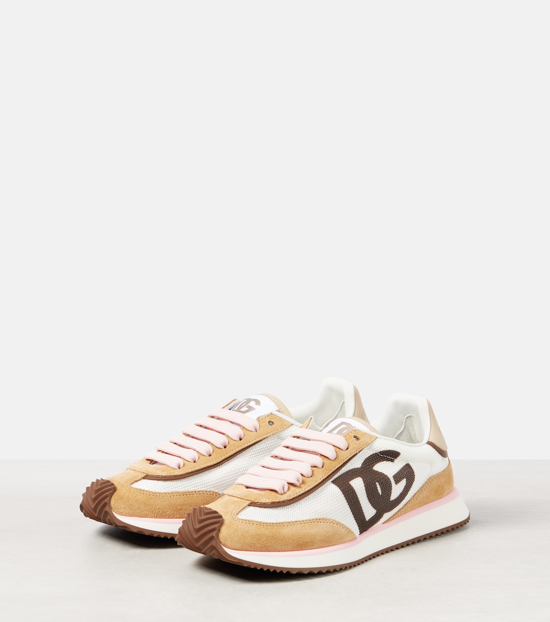 DG Cushion suede-trimmed sneakers  | Dolce&Gabbana