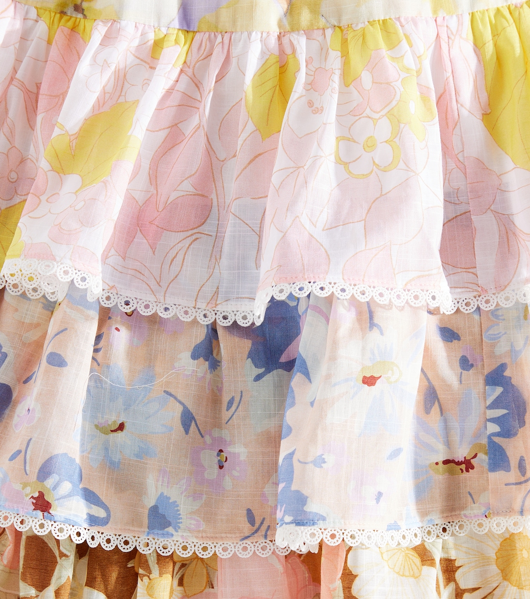 Abito in cotone con scollo all’americana | Zimmermann Kids