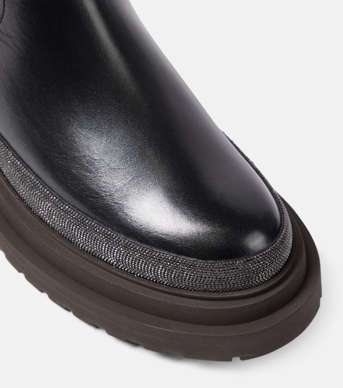 Bottines Chelsea Monili en cuir | Brunello Cucinelli