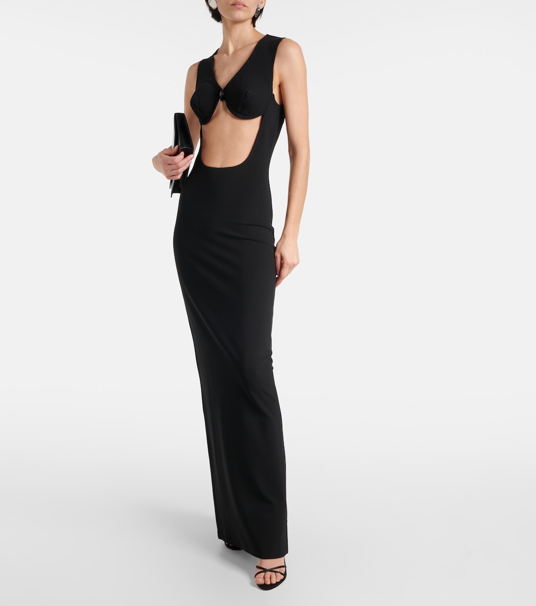Abito lungo in jersey con cut-out | Jean Paul Gaultier