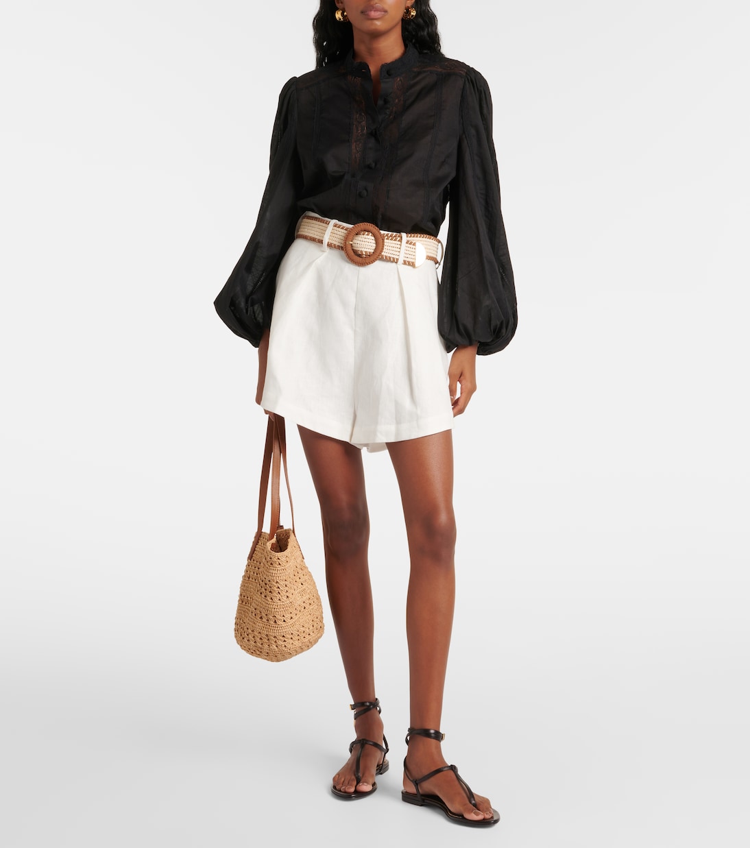 Shorts Halliday in lino a vita alta | Zimmermann