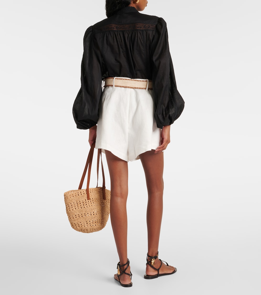 Shorts Halliday in lino a vita alta | Zimmermann