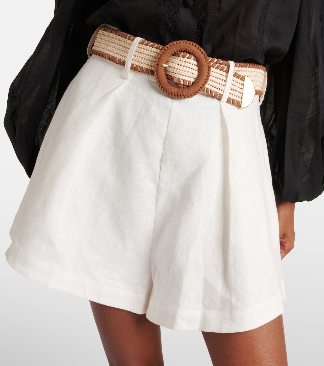 Shorts Halliday in lino a vita alta | Zimmermann