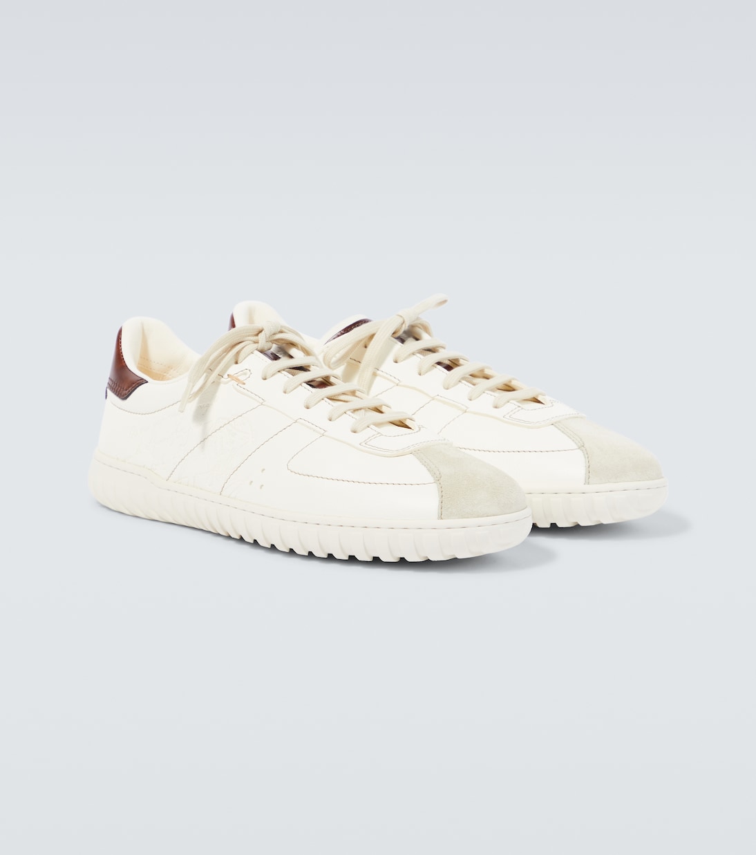 Bestickte Sneakers Trainer aus Leder | Berluti