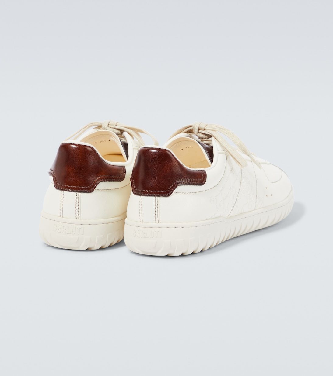 Bestickte Sneakers Trainer aus Leder | Berluti