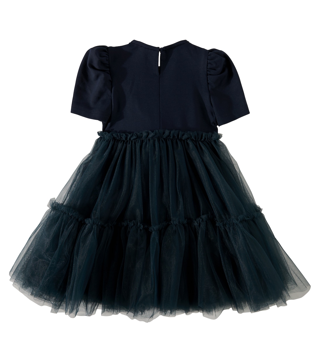 Abito in tulle con applicazione floreale | Monnalisa