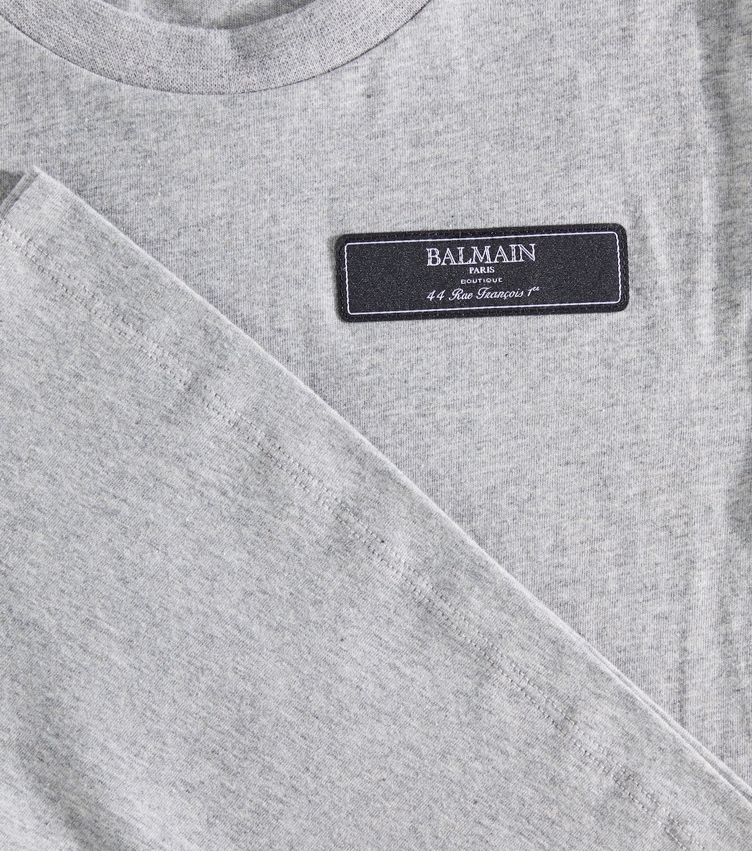 T-shirt in jersey di cotone con stampa | Balmain Kids